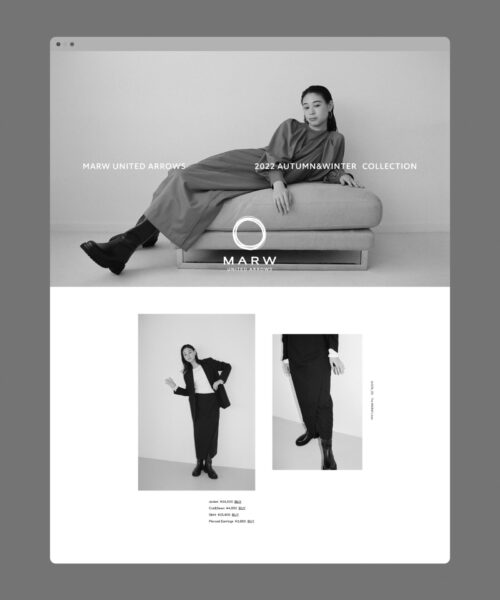 MARW UNITED ARROWS 22AW COLLECTION LOOK